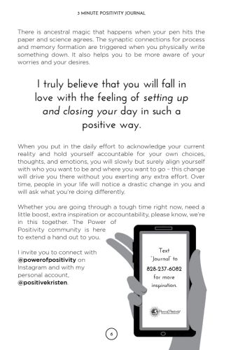 3 Minute Positivity Journal view 4