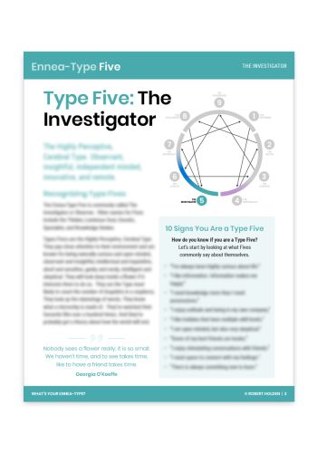 Ennea-Type 5 - The Investigator - Expanded Profile Report