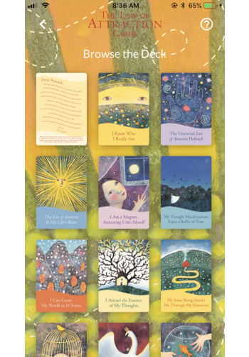 The Law of Attraction Cards App view 6