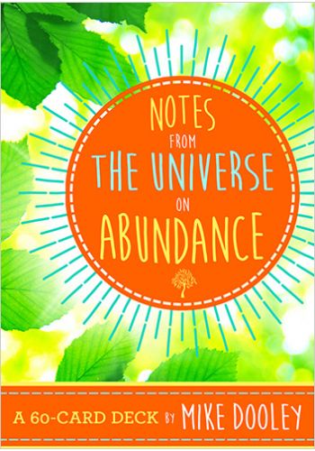 Notes from the Universe on Abundance Card Deck