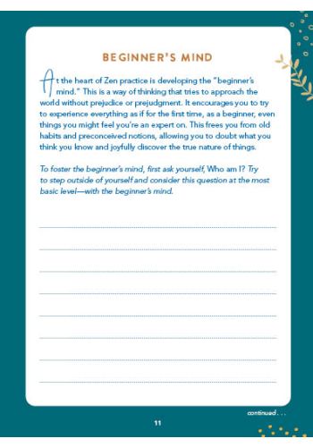 Zen Meditations Journal view 8